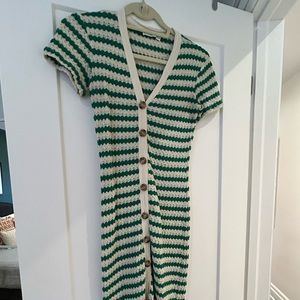 Mango - striped jersey dress